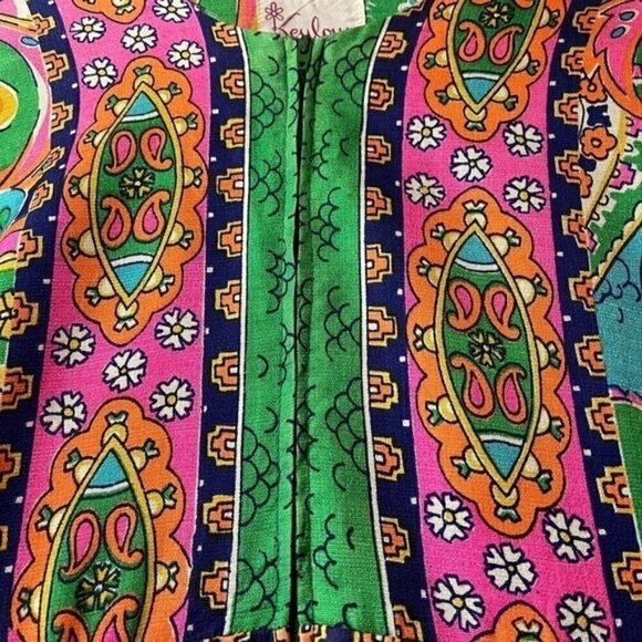 Vintage Keyloun Maxi Dress, Zip Front Size 12. - Picture 10 of 16